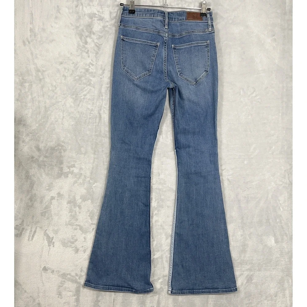 Hollister‎ High Rise Vintage Flare Jeans Stretch Y2K Retro Patch Multi Panel 3R